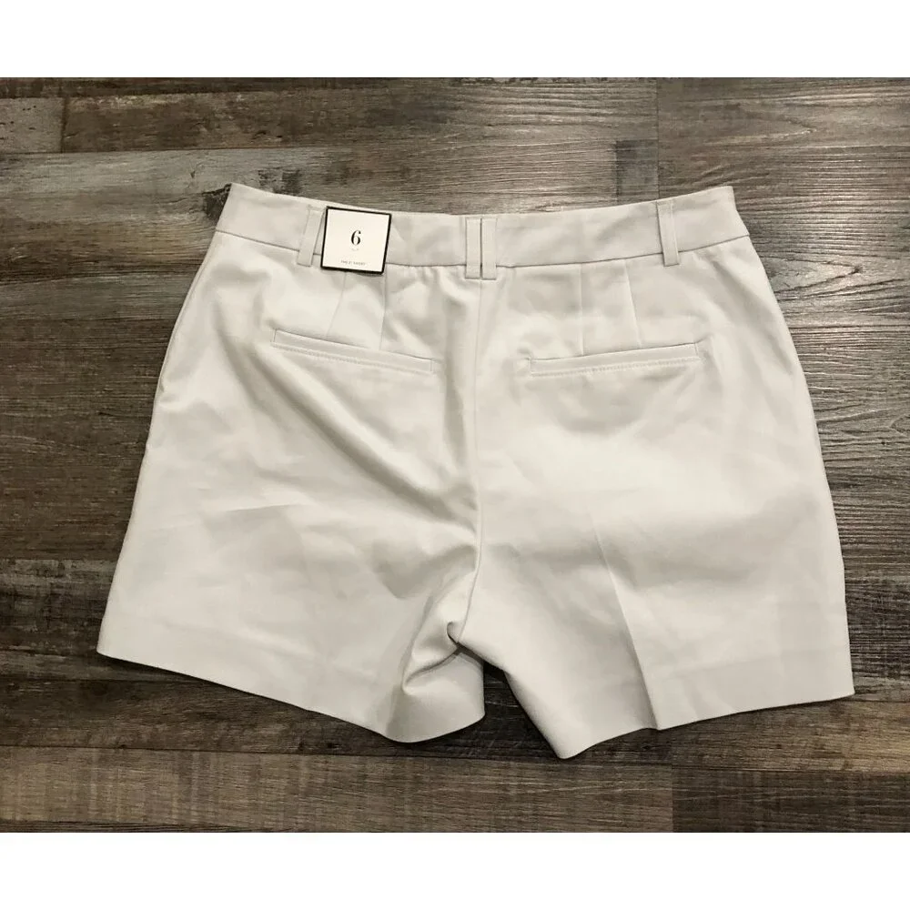 White House Black Market Size 6 Gray Casual Shorts 5" New with Tags - Picture 2 of 7